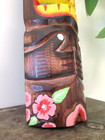 Hawaii Hand Made Carved Wooden 19  Tiki Painted Mask Wall Decor Hanging Man Cave