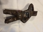 Antique Hubley Cast Iron Still Penny Bank  1128 Indian Chief Tomahawk   