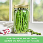 32 Oz Mason Jars  Wide Mouth Quart Canning Jars With Lids And Rings  12-pack Lar