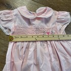 Vintage Lot Dresses Polly Flinders Pink Hand Smocked White Blue Polka Dot Cherry