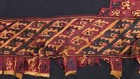 Interesting Fragment Textile Chimu Culture Art - Figures Of Fish  Frogs  Monkeys