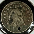 1854  p  Arrows Seated Liberty Half Dime - Vf Details - Free Shipping