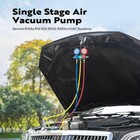 Combo 3 5cfm 1 4hp Air Hvac Vacuum Pump Kit   A c Manifold Gauge Set With Case