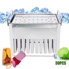 30pcs Mold Cup Ice Cream Stainless Steel Molds Pop Lolly  Stick Holder