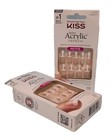Kiss Salon Acrylic Revolutionary French Nails Petite 28 Nails Lot 2 Pkgs Ksap01