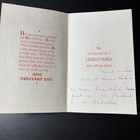 Vintage 1960s Christmas Card One Solitary Life Religious 