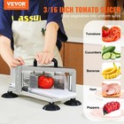 Vevor Commercial Tomato Slicer 3 16  Manual Tomato Cutter Slicer Stainless Steel