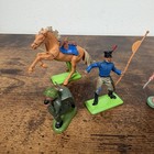 Vintage Britains Deetail Figures Mixed Lot X8   Horses Ww2 French Soldiers More