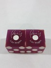Paris Casino Las Vegas  Nevada Purple Dice Pair Great For Any Collection 