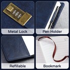 Journal With Lock Diary Password Notebook Dark Blue Keep Your Secrets Safe