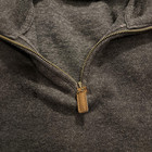 Polo Ralph Lauren Charcoal Gray 1 4 Quarter Zip Cotton Sweater Men s Size Small
