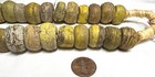 Antique Yellow Hebron Kano Beads - Vintage African Trade Beads - Extremely Old