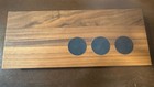 Vintage Solingen Scissors And Letter Opener Desk Set Germany  Solid Walnut Box