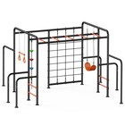 Monkey Bars Swing Set Climbing Net 550lb Durable For Kids Backyard Playgroundset