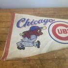 Vintage Original 1960s Chicago Cubs Wrigley Field Mlb Baseball Full Size Pennant