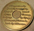 Alcoholics Anonymous Aa 11 Year Bronze Medallion Coin Chip Token Sobriety Sober