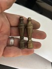 Pair  2  Antique Art Craft Deco Cast Brass Table Floor Lamp Light 2 3 8    Finial