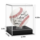 Baseball Display Case  Uv Protected Acrylic Cube  Clear Case For 1 Pc  