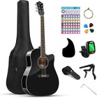 41  Acoustic Guitar W  Gig Bag  Complete Starter Kit  Tuner  Steel Strings  C   