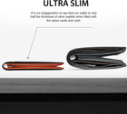 Men s Slim Rfid Leather Wallet Carbon Fiber Bifold Front Pocket Card Holder