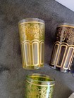 Vintage Moroccan Tea Glasses Set Of 6 Assorted Colors Unbranded  New In Box