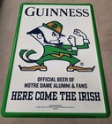Guinness Notre Dame Beer Metal Sign  brand New  14   9  Fighting Irish Bar Collab