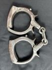 Cummings Marked Pat  July 4 99 Antique Handcuffs Nickel-plated Iron