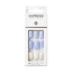 Kiss Impress No Glue Manicure Press-on Nails  Short Squoval Shape  30 Nails