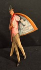 Rare Victorian Card Van Houten   s Cocoa Die-cut Standee     Fold-out Cloak  C 1890s