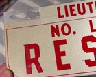    vintage No  Lincoln R i  Lieutenant Rescue Fire Dept License Plate Topper     