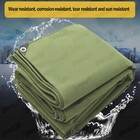 Canvas Tarp 26 5oz Heavy Duty Water And Mildew Resistant Tarpaulin Rv Boat Cover