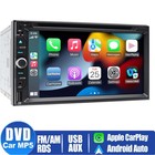 7  Double 2din Car Radio Stereo Dvd Cd Player Apple Carplay Gps Bluetooth camera