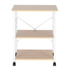 3-tier Kitchen Utility Microwave Oven Stand Storage Cart Workstation Shelf Us 