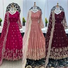 Anarkali Gown Pakistani Salwar Kameez Ready To Wear Suit Wedding Party Bollywood