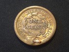1848 Braided Hair Large Cent Vg F Details Copper Type Coin