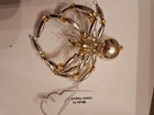 Vintage Mercury Glass Beaded Christmas Ornaments  Czech Republic Nos - Spiders