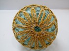 Authentic 4 1 4 Inch Japanese Netted Glass Float Ball Buoy Tiki Hut   f2 5a2437 