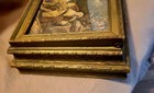 Antique Vintage Jewelry Dresser Parlor Box Glass Victorian Ladies Scene Mirror