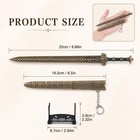 Ancient Sword Letter Opener With Sheath And Display Stand Decorative Letter