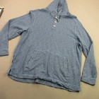 Tommy Bahama Hoodie Mens Xl Long Sleeve Hooded Outdoors Blue Casual Button
