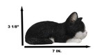 Ebros Lifelike Sleeping Tuxedo Black And White Cat 7  L Pet Pal Kitten Figurine