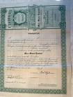 Mica Mines Ltd 1929 Stock Certificate Canada Signed To Open  sc13