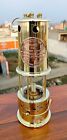 Large Vintage Solid Brass Working Nautical Miner Lamp Oil Ship Lantern Maritime