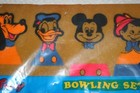 Vintage Rare Disney Bowl - A - Foam Bowling Set Mickey Donald Porky Goofy Nos