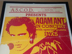 Adam Ant Inxs Concert Poster 1983 Palm Springs Ca Inxs 1st U s  Tour Rare Framed