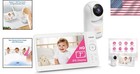 Baby Monitor 7  Ips Lcd Screen Digital Video Night Vision Two-way Audio