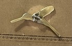 Ex Rare Vintage Brass French Hummingbird Button  Ca   1920s 30s