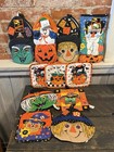 Vintage Pot Holder Pumpkin Jack O Lantern Witch Ghost Halloween Scarecrow Nwt