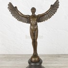 Bronze Statue Icarus Winged Sculpture Acbuy Decor Marble Sun Art Man Rare
