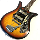 Vintage 70   s Teisco Et-200 Electric Guitar Tobacco Sunburst Tested   Working